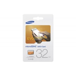 Samsung 32 Go Carte Mémoire EVO Micro SD Classe 10 sans adaptateur MB-MP32D/EU