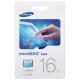 Samsung 16 Go Carte Mémoire Standard MicroSDHC Classe 6 MB-MS16D/EU