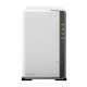 Synology DS215j Serveur de Stockage NAS pour 2 Disque dur 3,5/2,5" 800 MHz 12 To Blanc