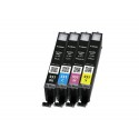 Canon CLI-551 Cartouche encre d'origine Pack de 4 Noir, Cyan, Magenta, Jaune