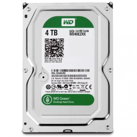 WD Green 3.5" Disque dur interne 4 To intellipower 64 Mo SATA 6Gb/s (WD40EZRX - bulk)