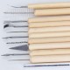 11 pièces en argile poterie sculpture outil de carving set